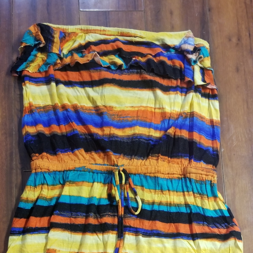 eyeshadow strapless dress sz.L